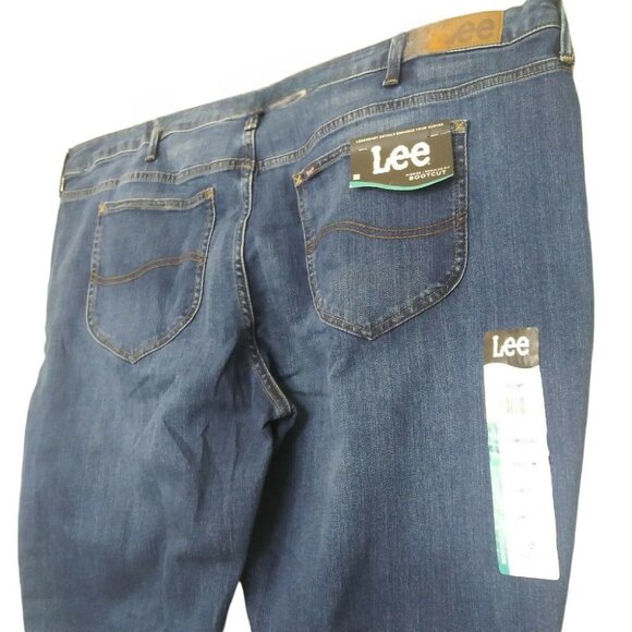 Lee Women’s Plus Size 24W Jeans Boot Cut Mid-Rise Lightweight Stretch Denim Blue - Picture 5 of 10